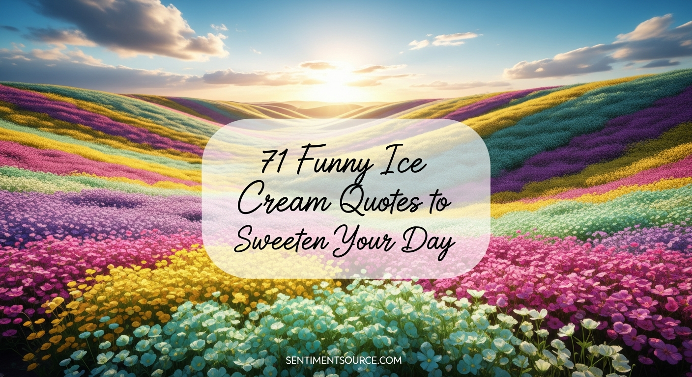 71 Funny Ice Cream Quotes to Sweeten Your Day – SentimentSource