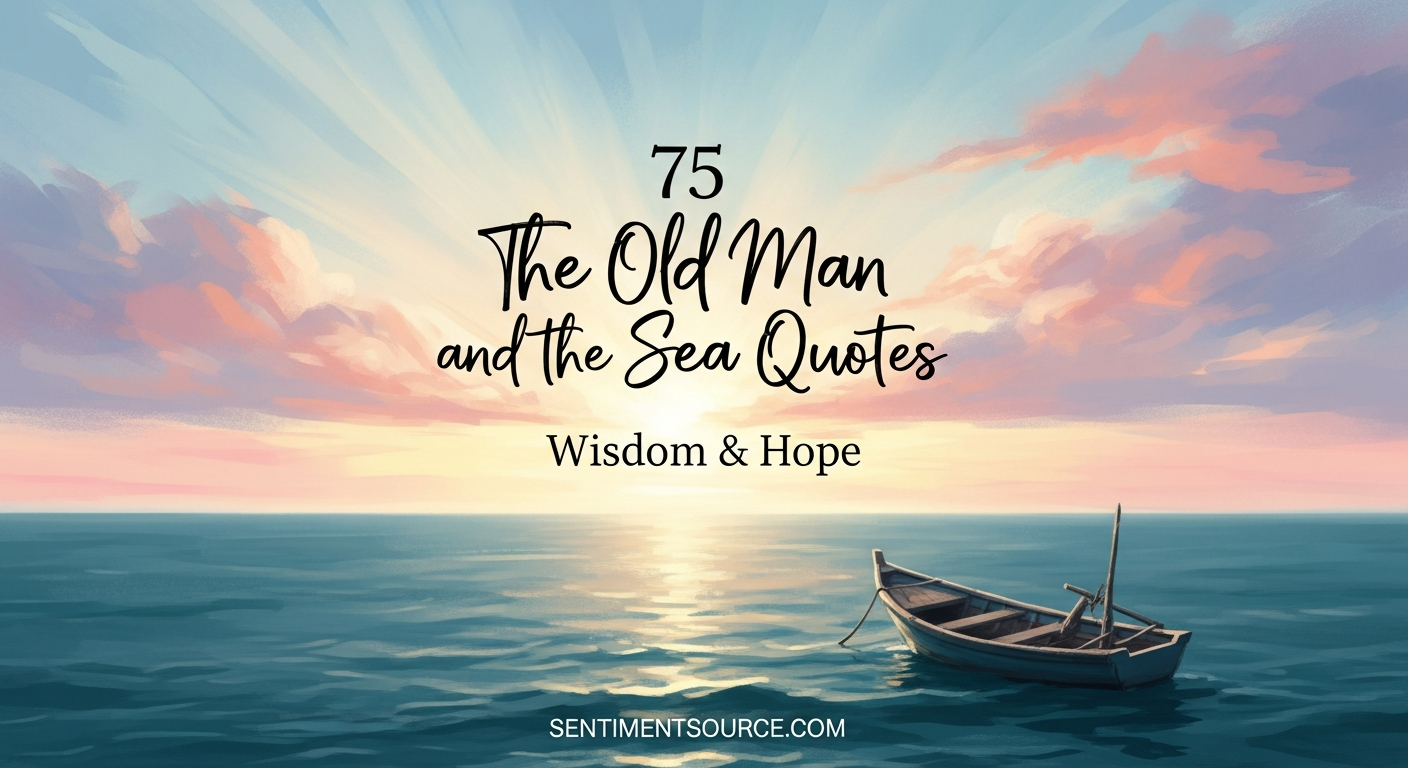 75 The Old Man and the Sea Quotes Wisdom & Hope