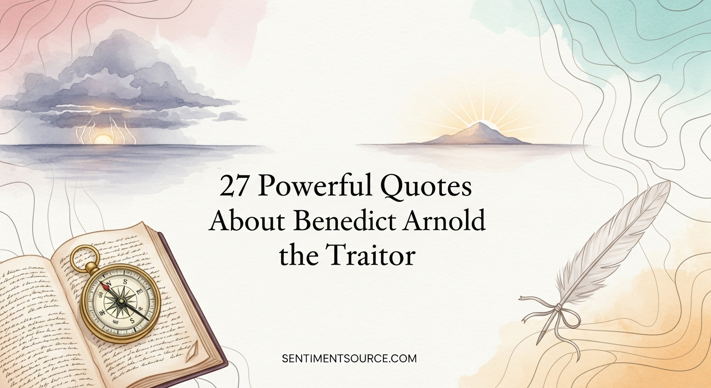 27 Powerful Quotes About Benedict Arnold the Traitor