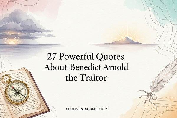 27 Powerful Quotes About Benedict Arnold the Traitor
