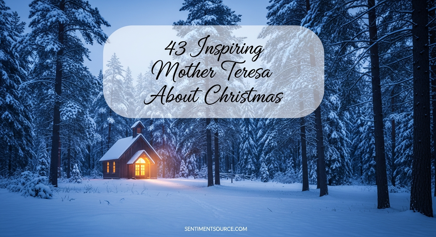 43 Inspiring Mother Teresa Quotes About Christmas