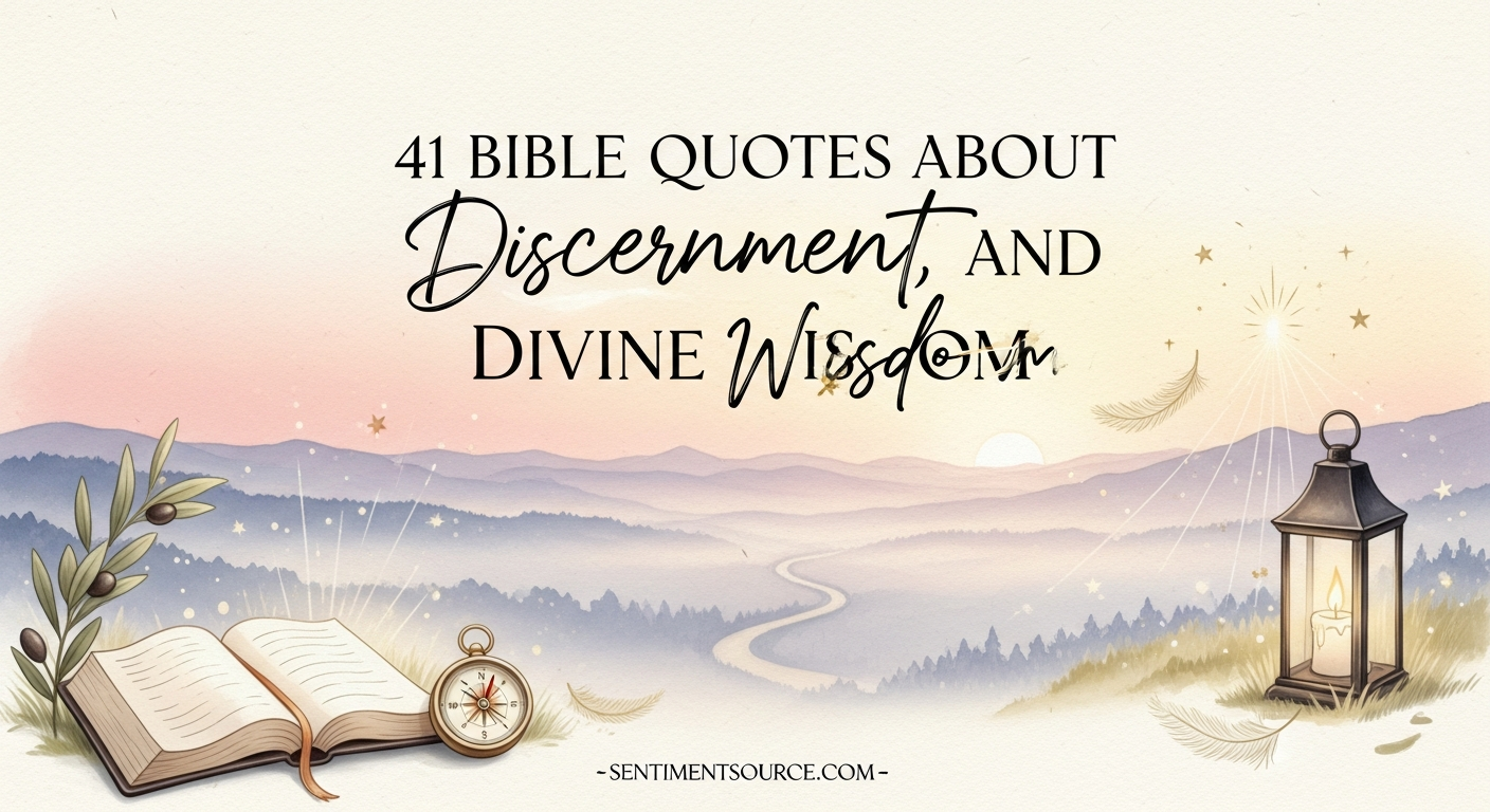 41 Bible Quotes About Discernment and Divine Wisdom