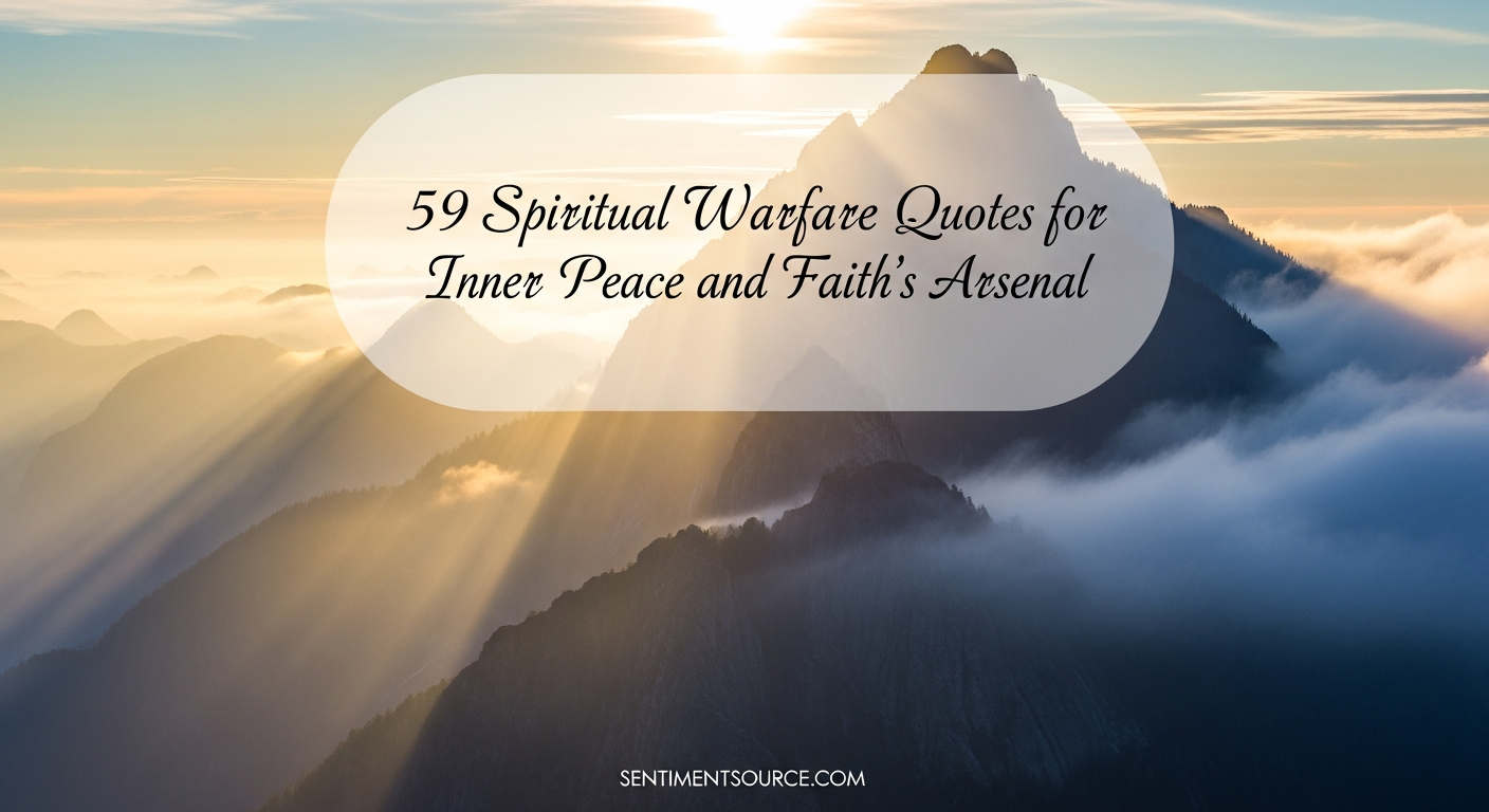 59 Spiritual Warfare Quotes for Inner Peace and Faith's Arsenal