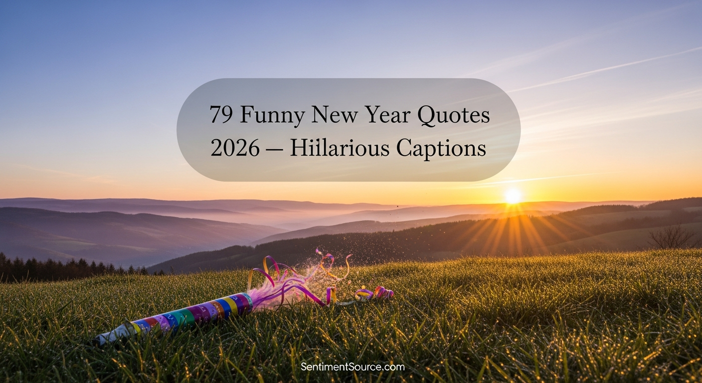 79 Funny New Year Quotes 2026 — Hilarious Captions