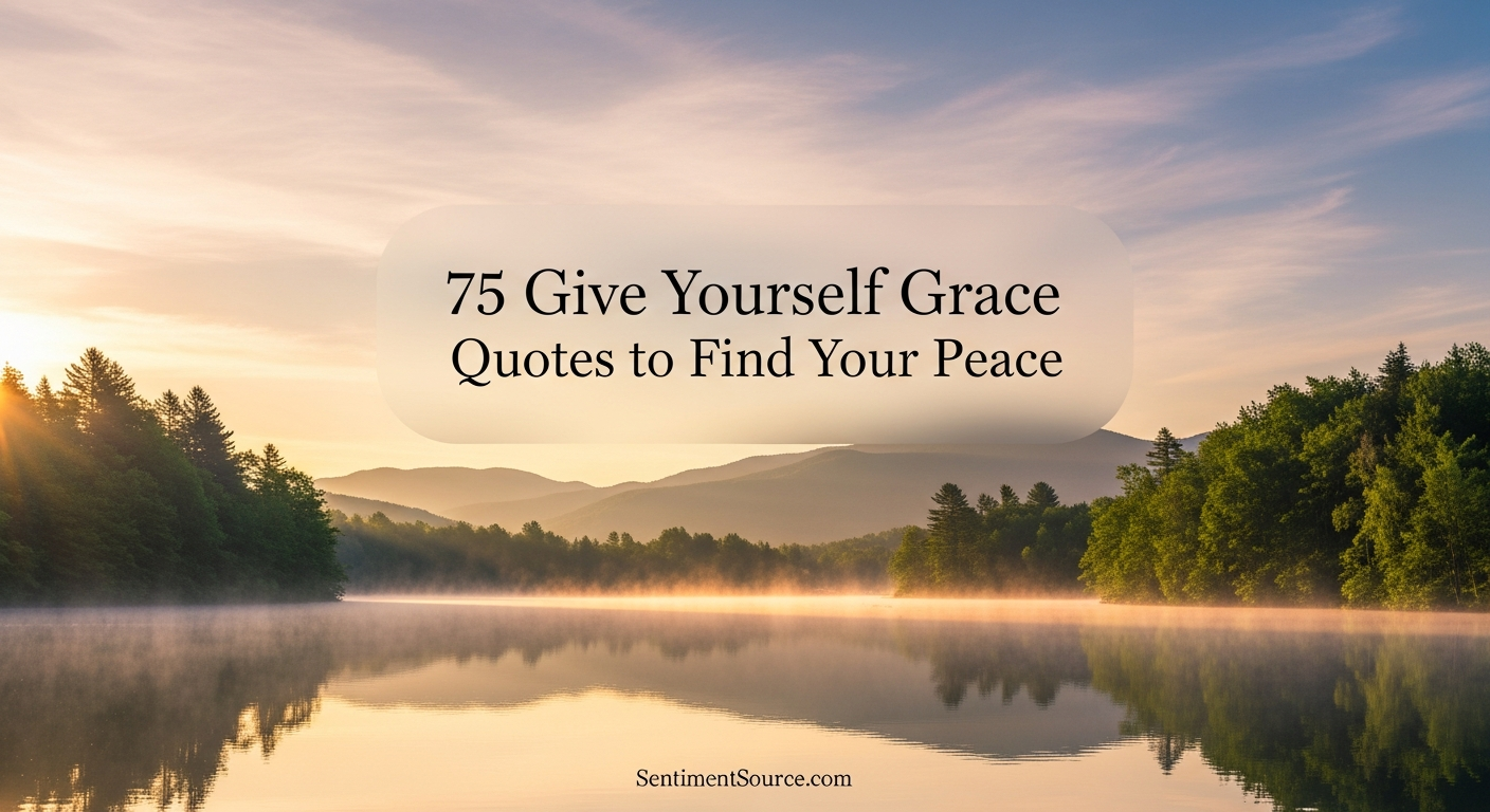 75 Give Yourself Grace Quotes to Find Your Peace