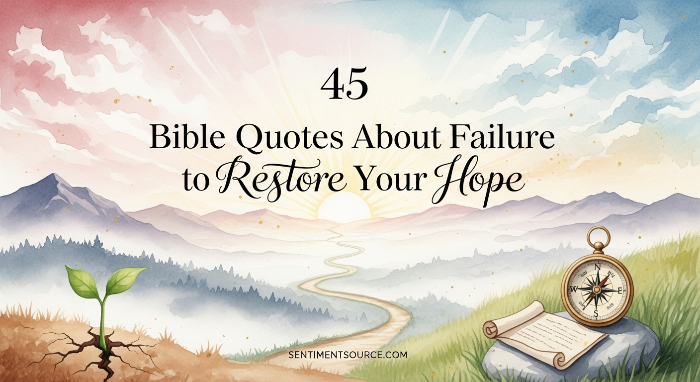 45 Bible Quotes About Failure to Restore Your Hope