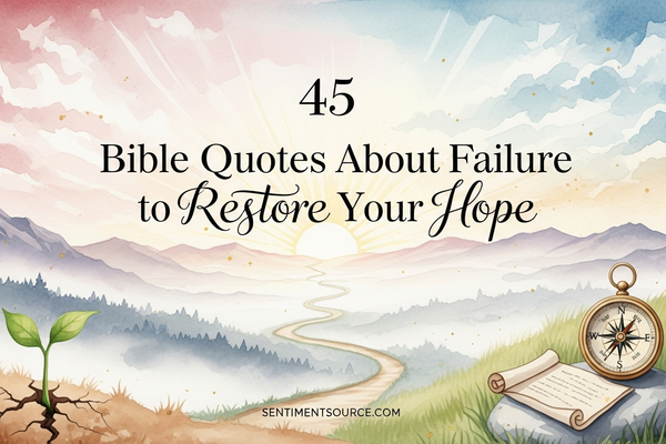45 Bible Quotes About Failure to Restore Your Hope