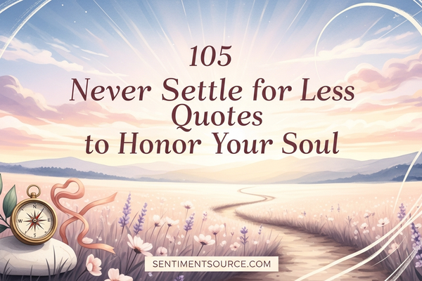 105 Never Settle for Less Quotes to Honor Your Soul