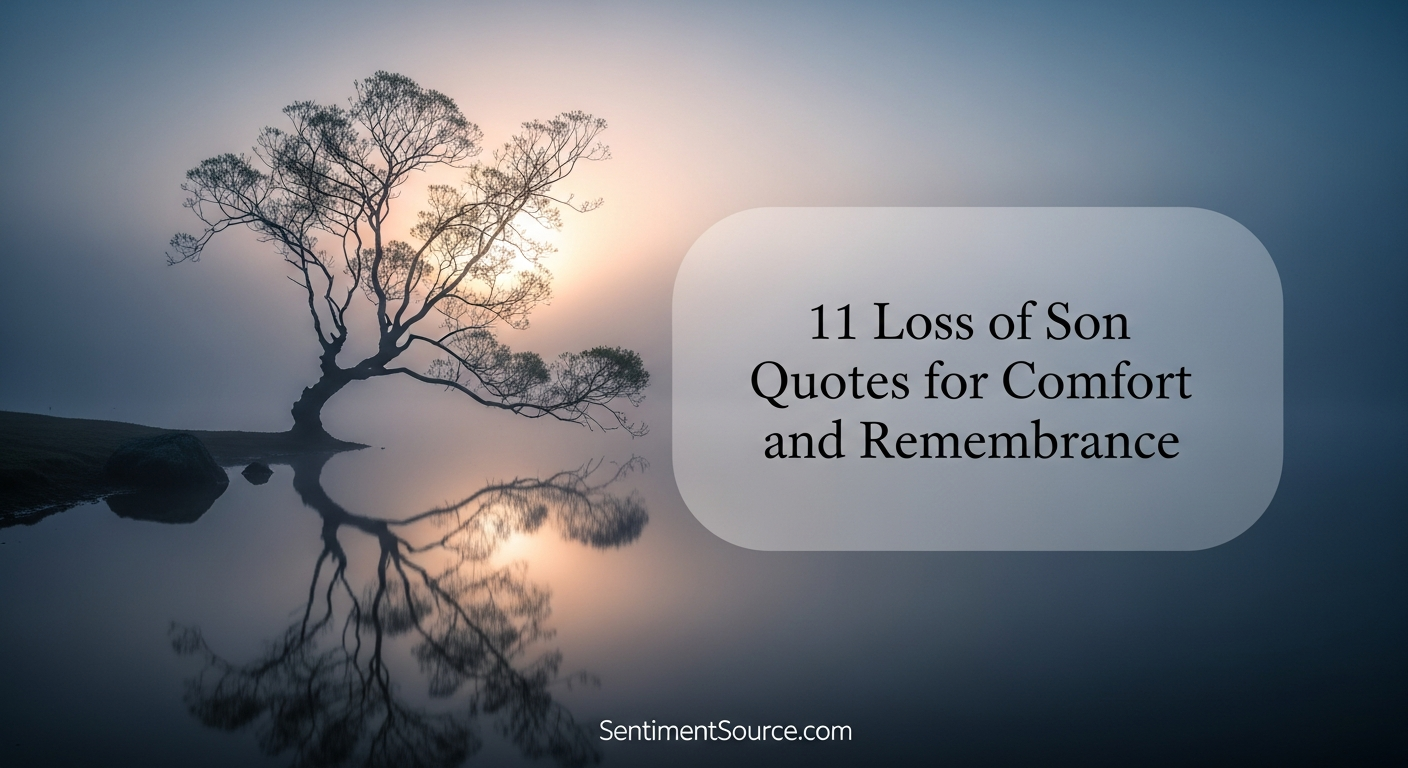 111 Loss of Son Quotes for Comfort and Remembrance