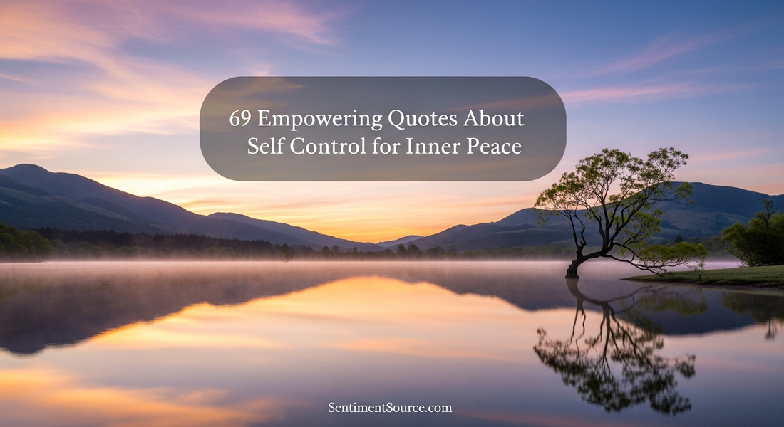 69 Empowering Quotes About Self Control for Inner Peace