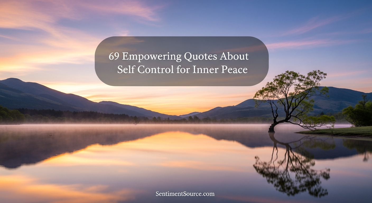 69 Empowering Quotes About Self Control for Inner Peace