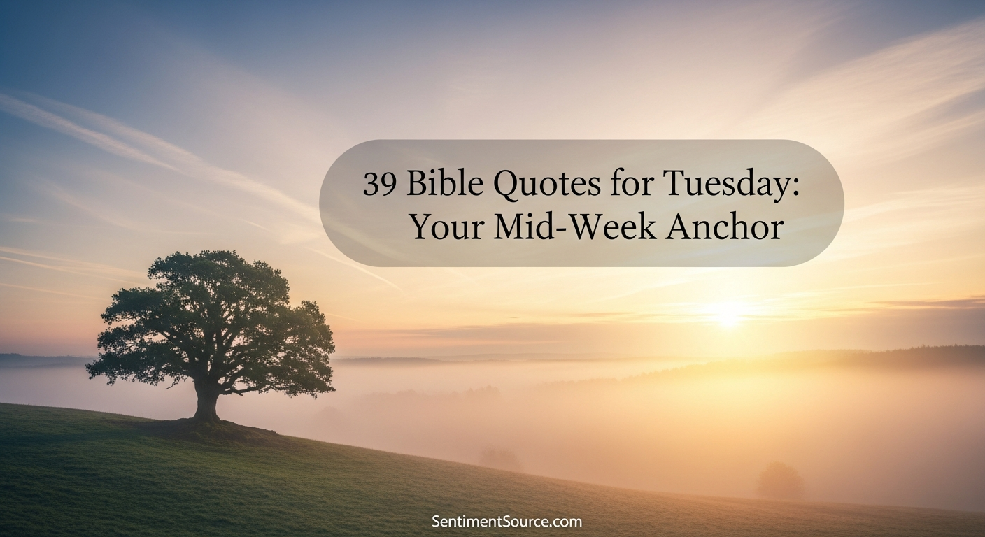 39 Bible Quotes for Tuesday: Your Mid-Week Anchor