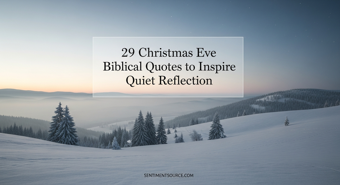 29 Christmas Eve Biblical Quotes to Inspire Quiet Reflection