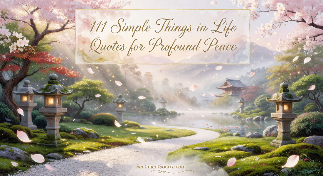 111 Simple Things in Life Quotes for Profound Peace