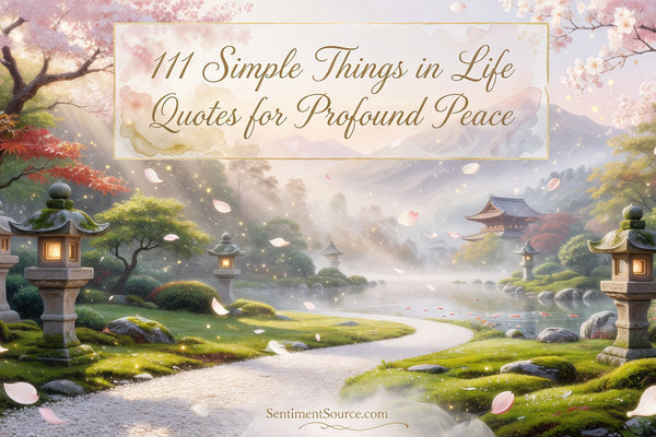 111 Simple Things in Life Quotes for Profound Peace