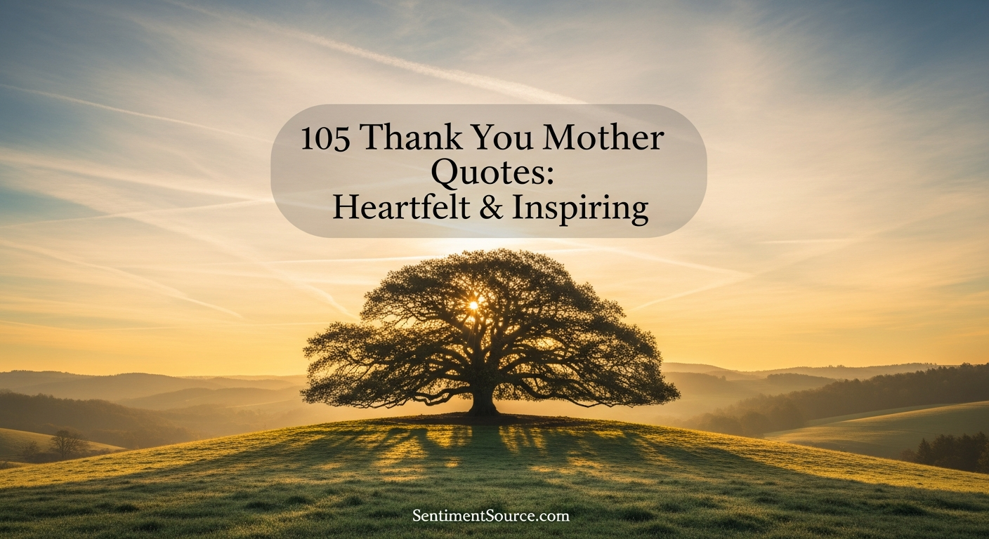 105 Thank You Mother Quotes: Heartfelt & Inspiring