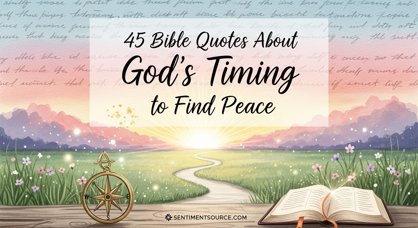 45 Bible Quotes About God's Timing to Find Peace