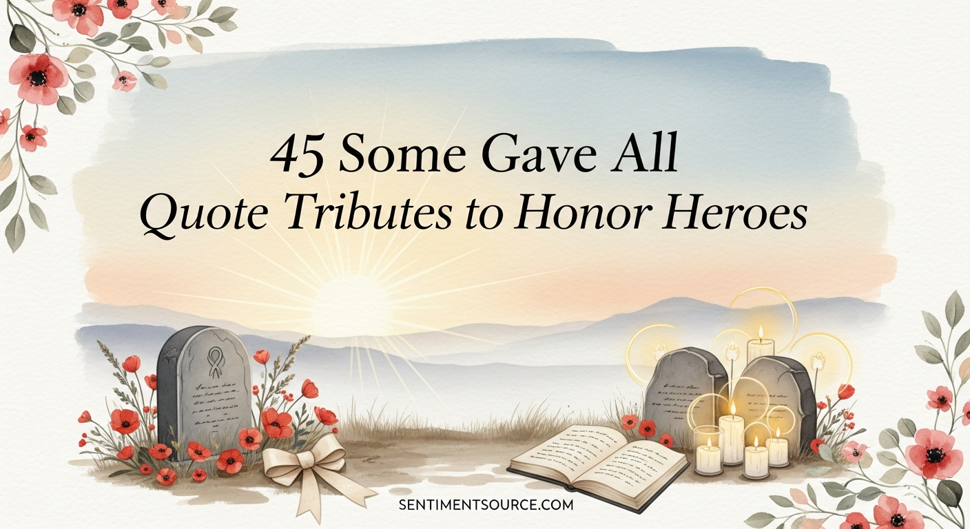 45 Some Gave All Quote Tributes to Honor Heroes