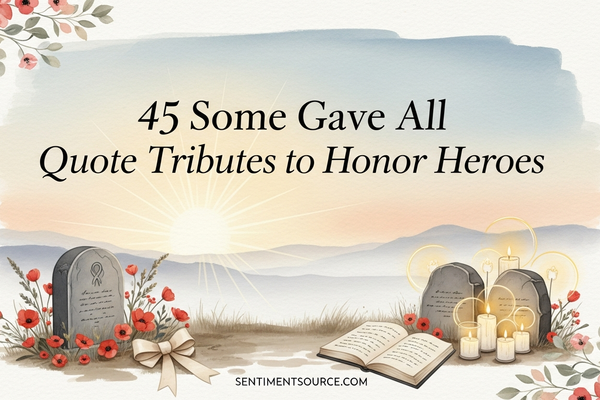 45 Some Gave All Quote Tributes to Honor Heroes
