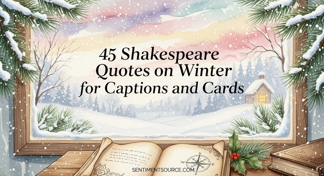 45 Shakespeare Quotes on Winter for Captions and Cards