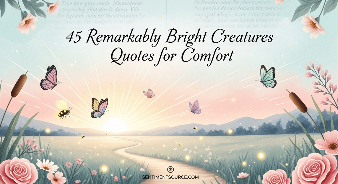 45 Remarkably Bright Creatures Quotes for Comfort