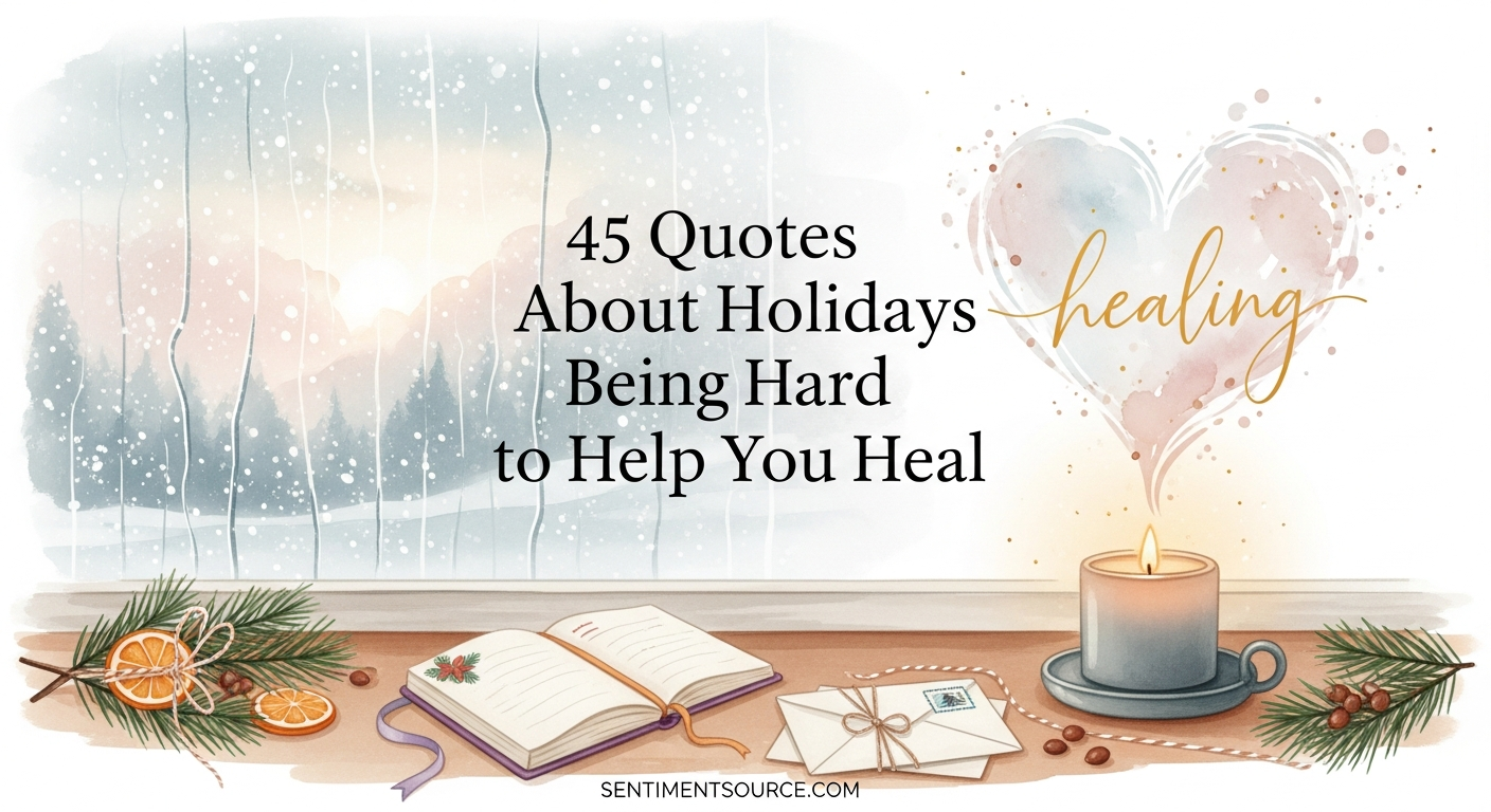 45 Quotes About Holidays Being Hard to Help You Heal