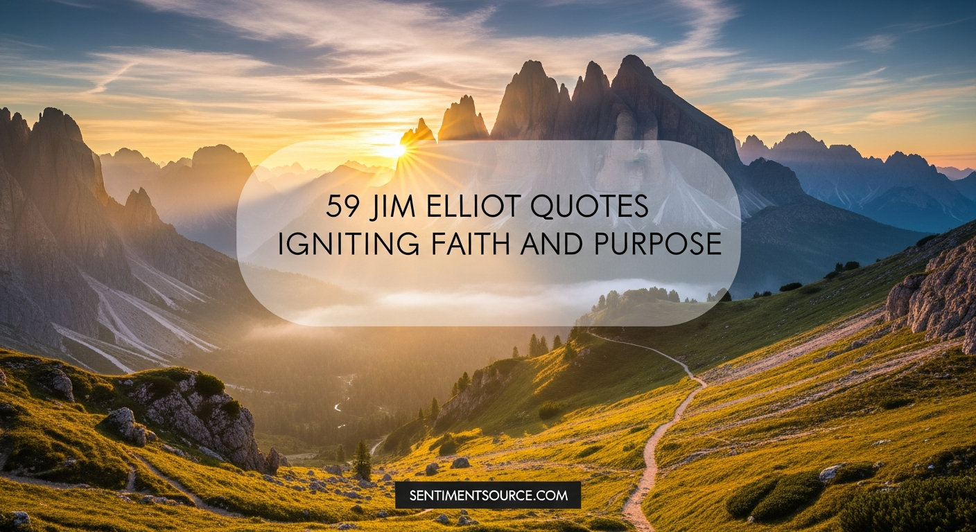 59 Jim Elliot Quotes Igniting Faith and Purpose