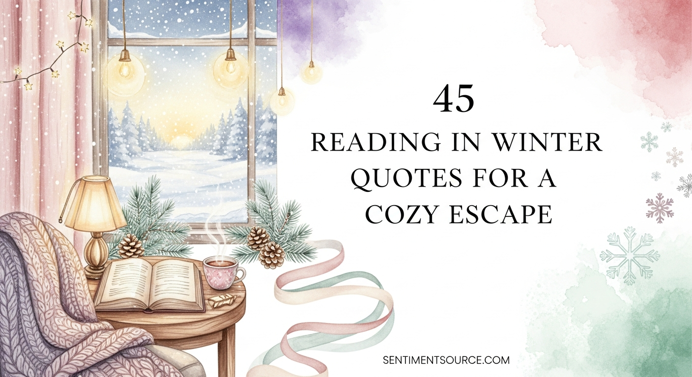 45 Reading in Winter Quotes for a Cozy Escape