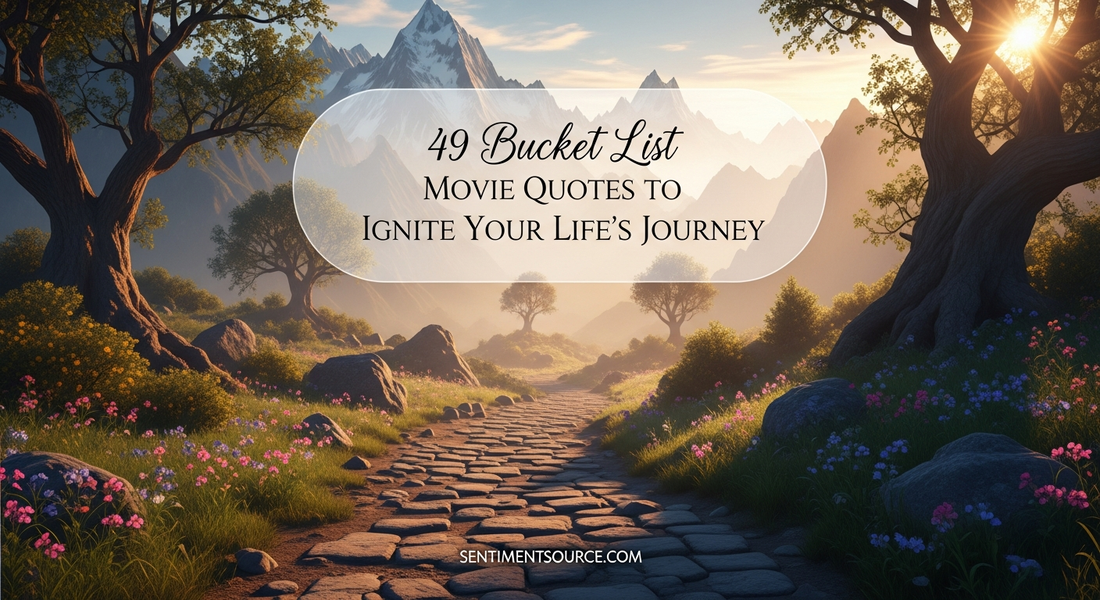 49 Bucket List Movie Quotes to Ignite Your Life's Journey