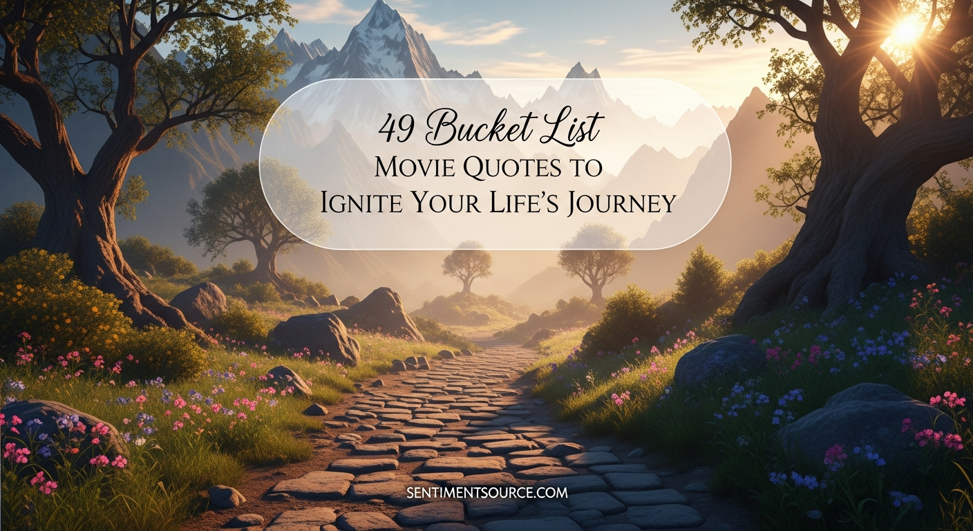 49 Bucket List Movie Quotes to Ignite Your Life's Journey