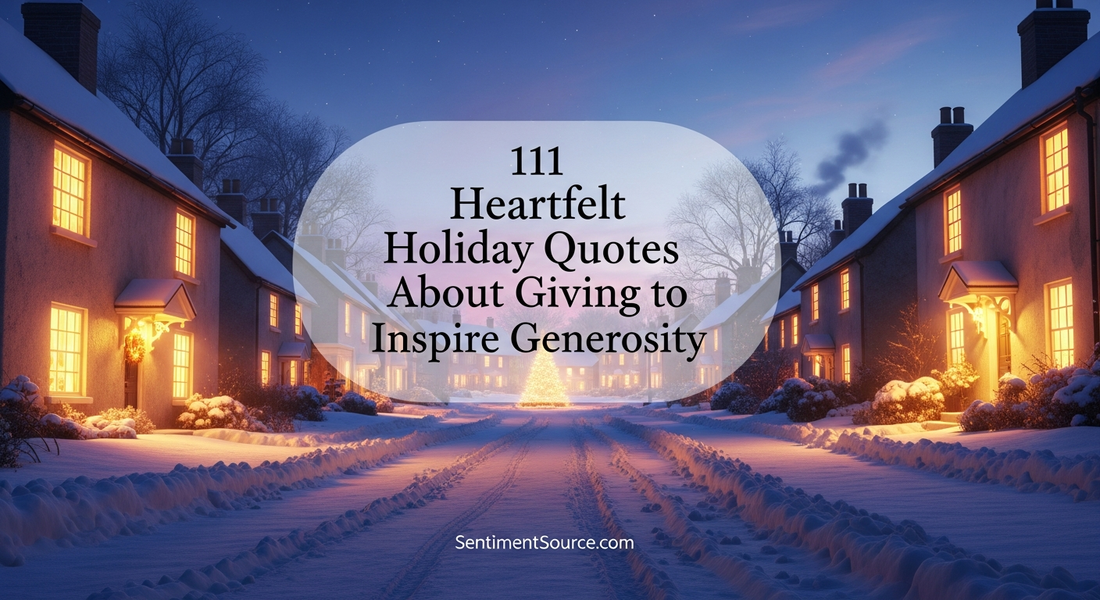 111 Heartfelt Holiday Quotes About Giving to Inspire Generosity