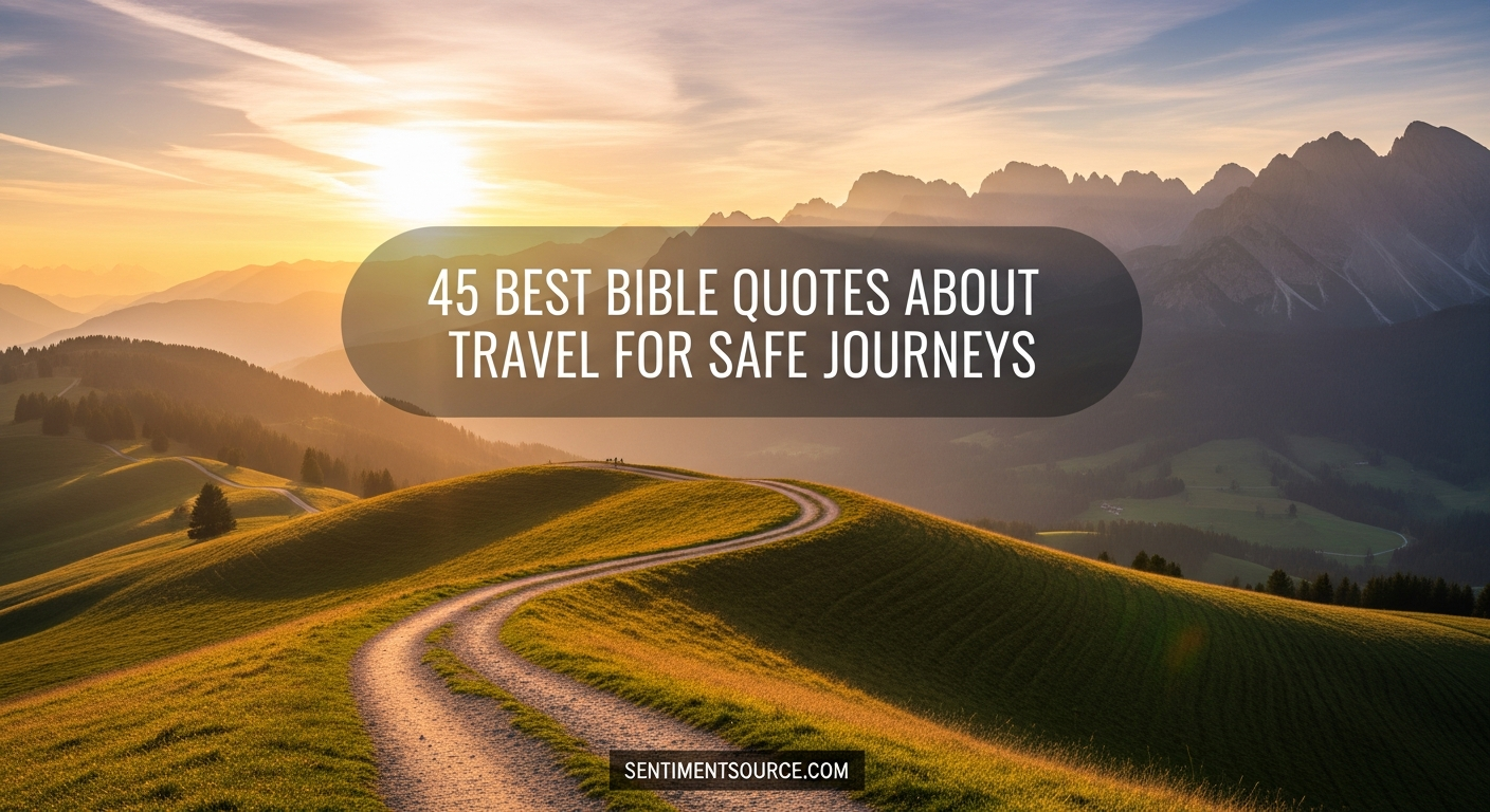 45 Best Bible Quotes About Travel for Safe Journeys