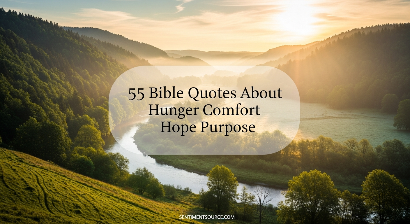 55 Bible Quotes About Hunger Comfort Hope Purpose