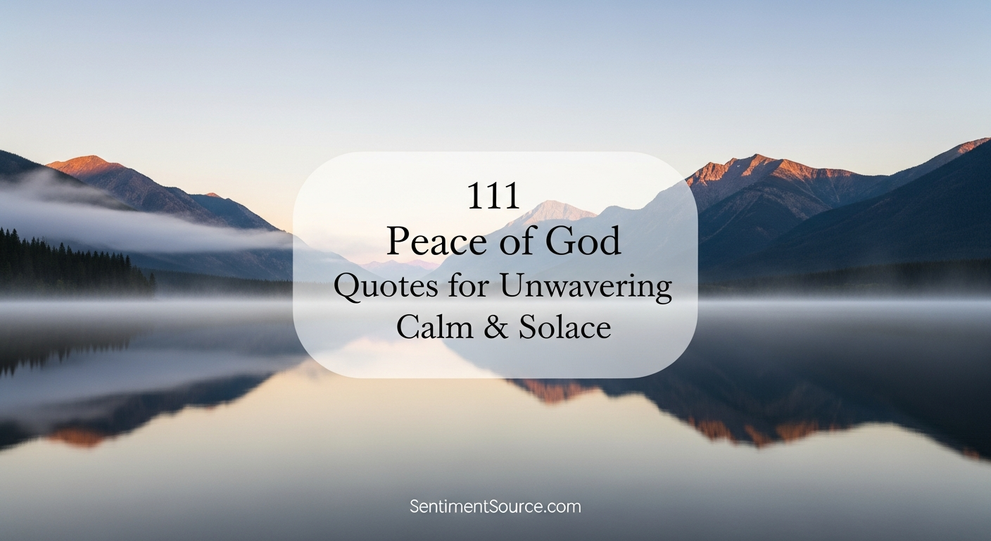 111 Peace of God Quotes for Unwavering Calm & Solace