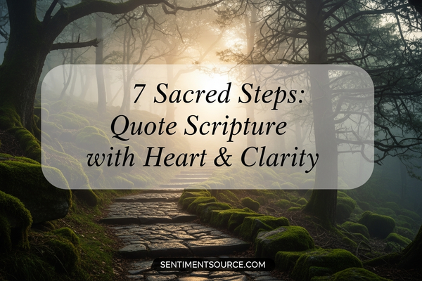 7 Sacred Steps: Quote Scripture with Heart & Clarity