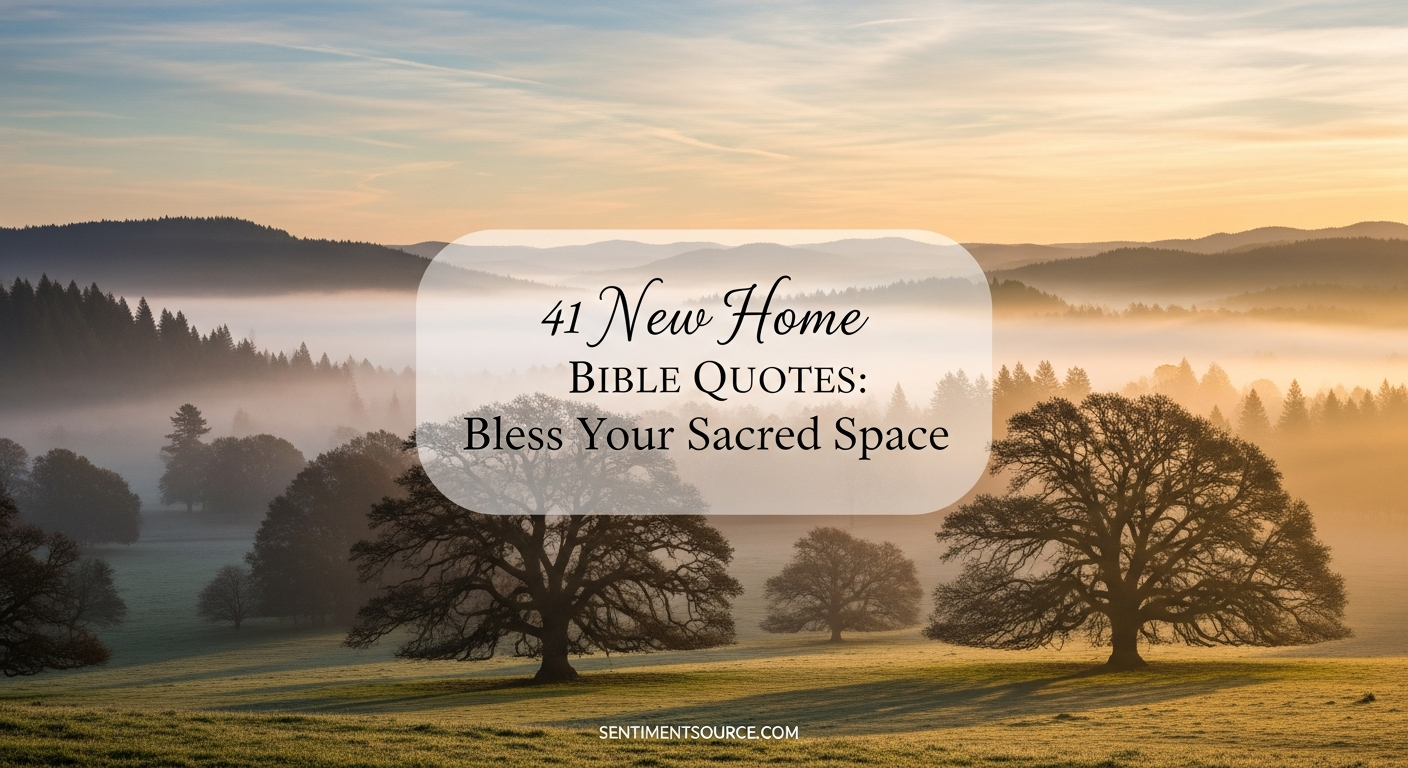 41 New Home Bible Quotes: Bless Your Sacred Space
