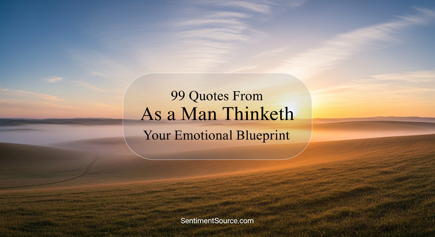 99 Quotes From As a Man Thinketh Your Emotional Blueprint