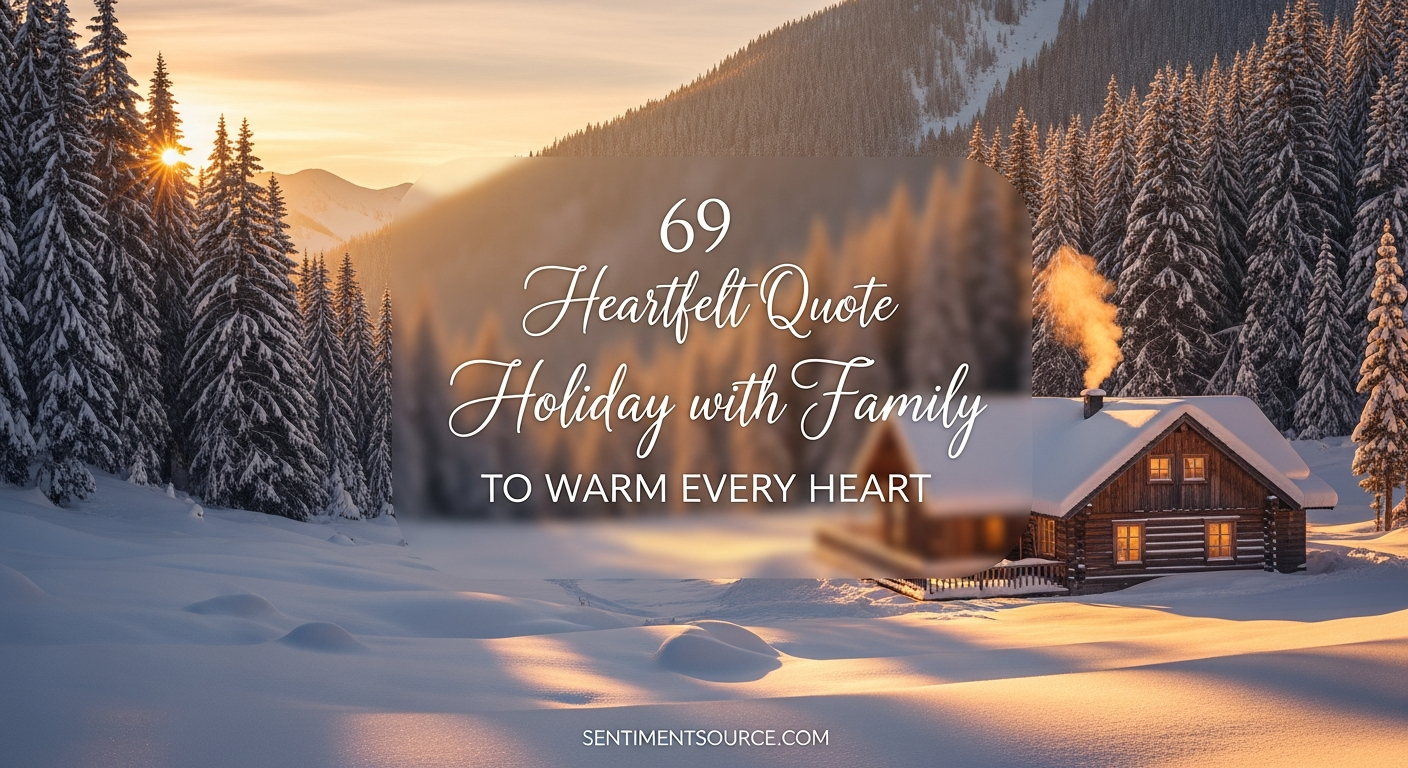 69 Heartfelt Quote Holiday with Family to Warm Every Heart