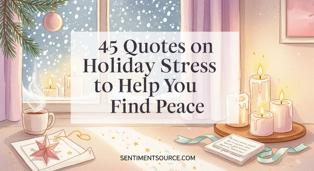 45 Quotes on Holiday Stress to Help You Find Peace