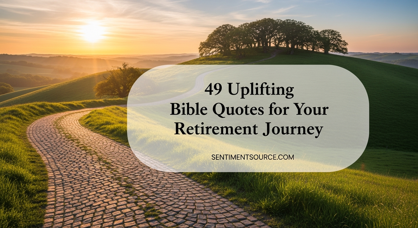 49 Uplifting Bible Quotes for Your Retirement Journey