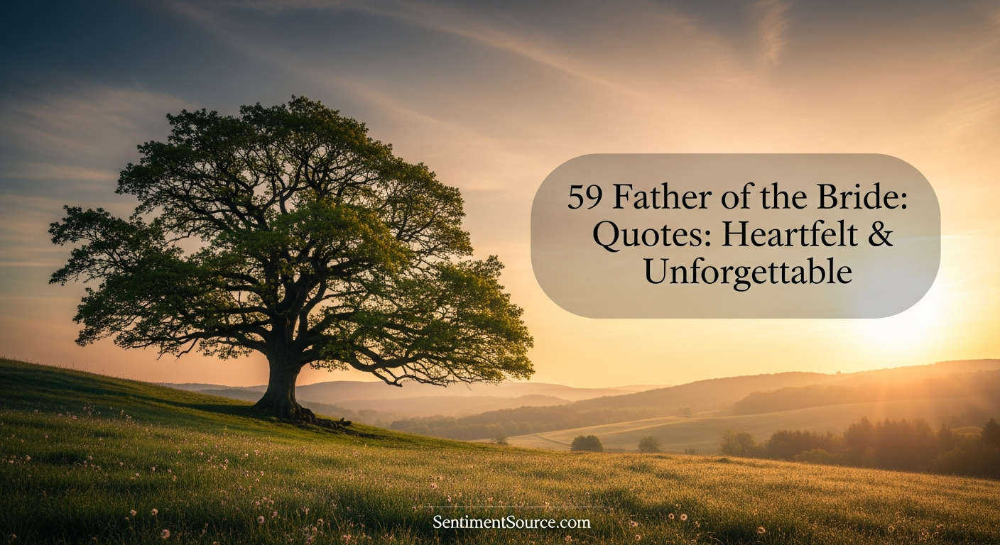59 Father of the Bride Quotes: Heartfelt & Unforgettable
