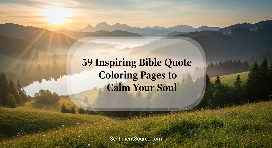 59 Inspiring Bible Quote Coloring Pages to Calm Your Soul