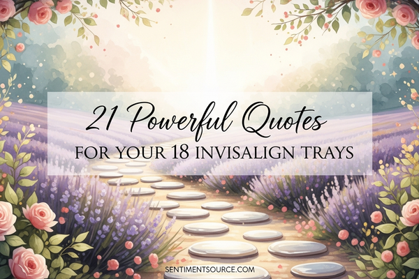 21 Powerful Quotes for Your 18 Invisalign Trays