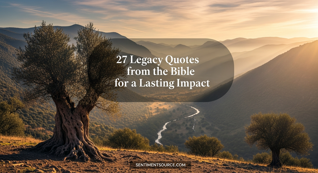 27 Legacy Quotes from the Bible for a Lasting Impact