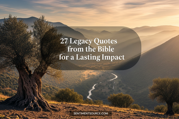 27 Legacy Quotes from the Bible for a Lasting Impact