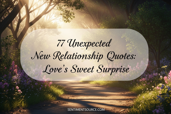 77 Unexpected New Relationship Quotes: Love's Sweet Surprise