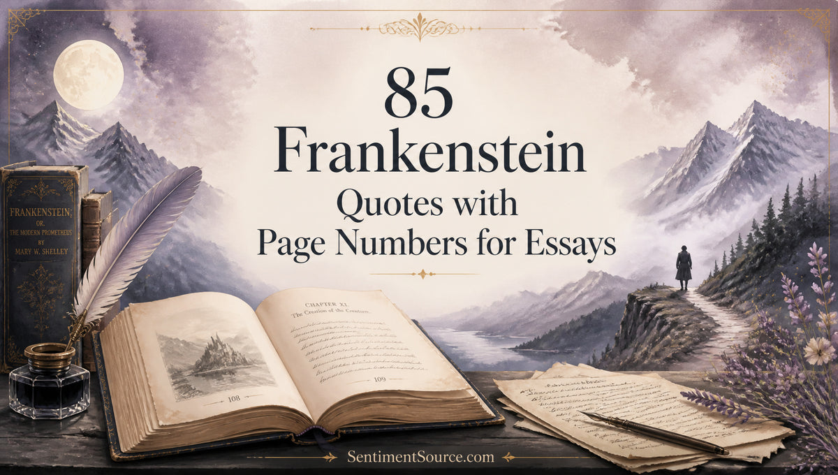 85 Frankenstein Quotes with Page Numbers for Essays