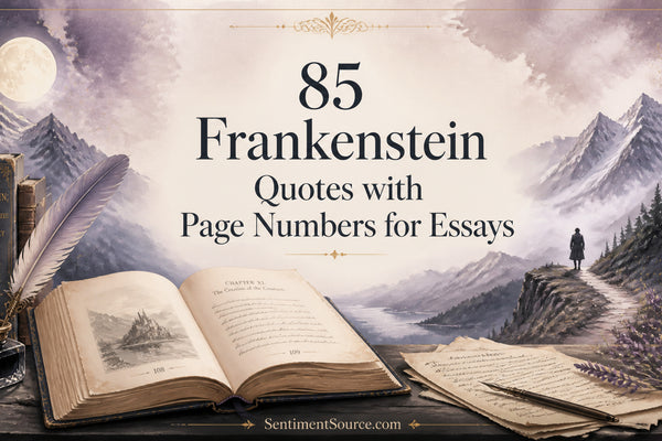 85 Frankenstein Quotes with Page Numbers for Essays