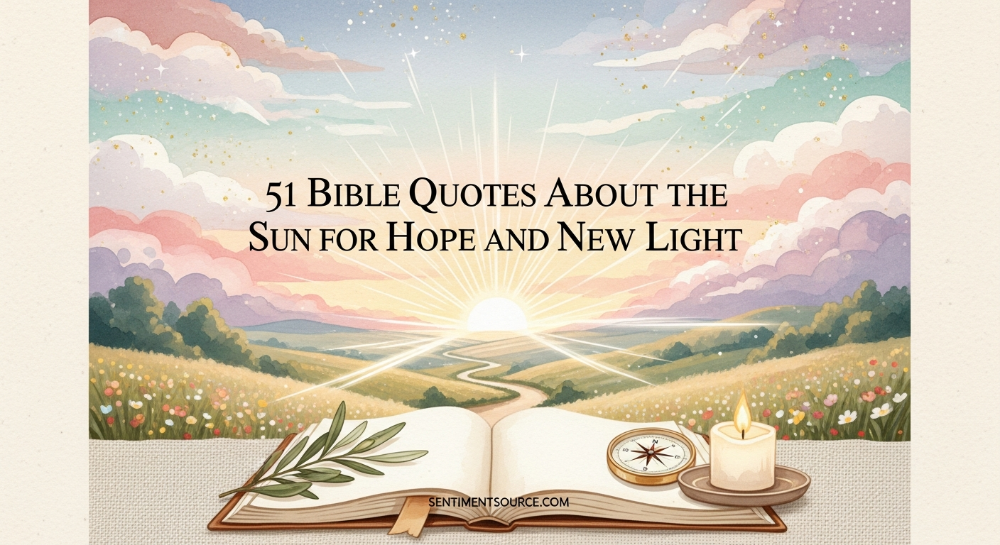 51 Bible Quotes About Sun for Hope and New Light