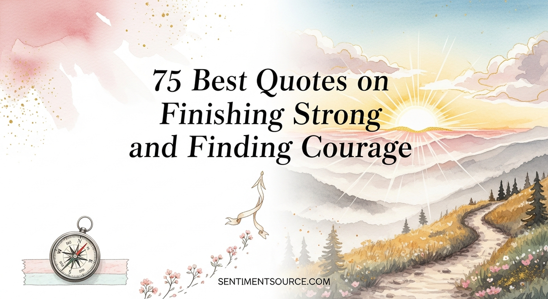 75 Best Quotes on Finishing Strong and Finding Courage